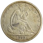 1842-O SEATED LIBERTY HALF DOLLAR ~ NICE VF!