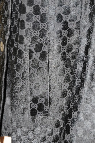 NEW GUCCI Tom Ford ERA Black EXOTIC Pony GG Guccisima JACKET COAT size 40 RARE! - Picture 4 of 8