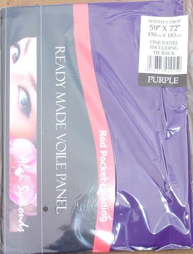 Plain Rod Pocket Voile Panels 4 Drops Loads of Colours Polyester, Free Tie-Back - Picture 9 of 20