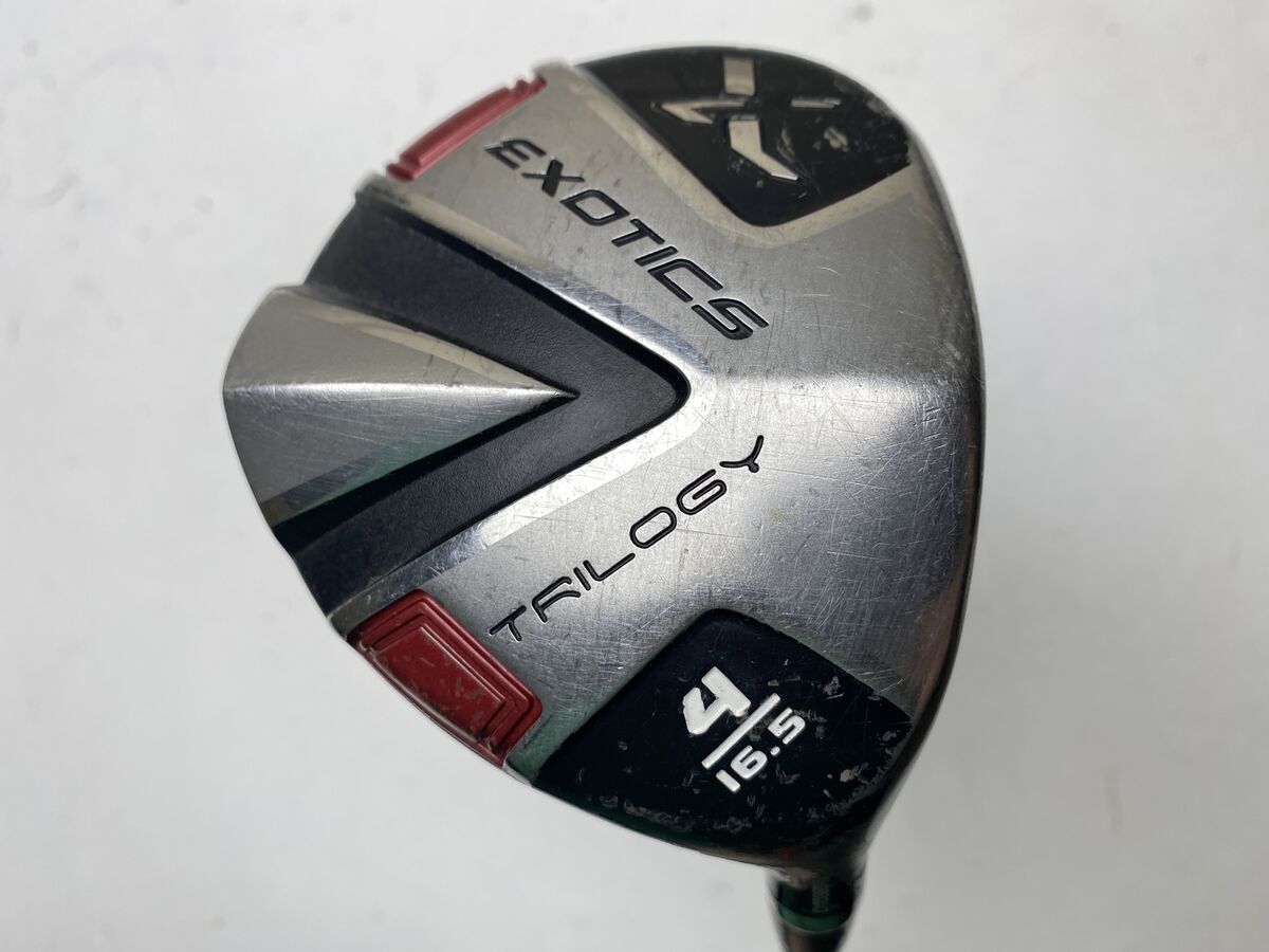 Exotics Trilogy X 16.5° 4 Wood Stiff Graphite Shaft Exotics Grip Exotics Trilogy X 16.5° 4 Wood Stiff Graphite Shaft Exotics Grip