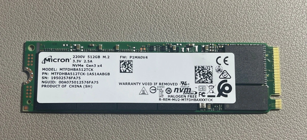 Micron 512gb deals ssd