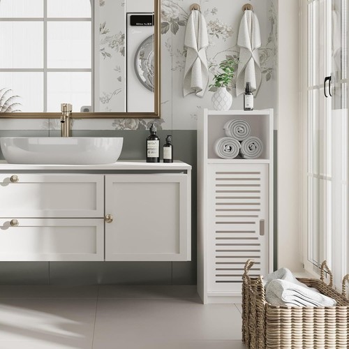 Badezimmerschrank Beistellschrank Badschrank Wohnzimmer Aufbewahrungsschrank DE - Bild 11 von 33