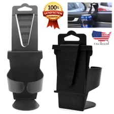2x Car Cup Holder Adjustable Universal Beverage Holder Foldable PVC Material USA