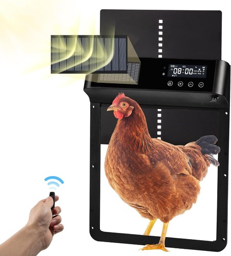 Automatische Hühnerstalltür Elektrische hühnerklappe mit Timer LCD Display IP65 - Bild 7 von 13