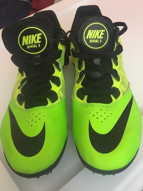 Nike Racing Rival S Sprint Track Shoes Menâs Sz 8 Lime Green Black Yellow | eBay