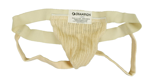 Champion Swim Supporter Jock Strap Mens LG (38-40) Natural Beige VTG