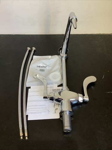 Chicago Faucets Laboratory Water Mixing Faucet. Chrome. LWM1-B13-H. H4 - Picture 1 of 8