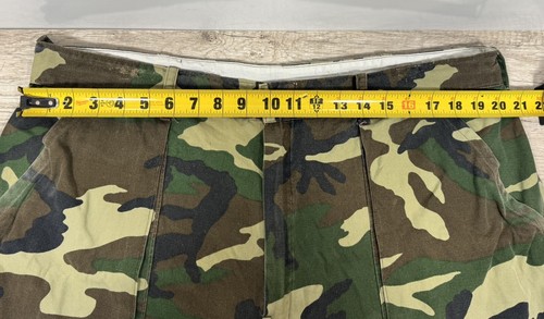 Vintage Men's Size XL Distressed Streatwear Woodland Camo Cotton Hunting Pants - Picture 14 of 15