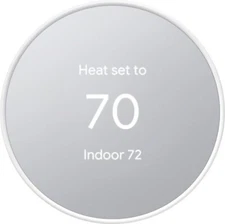 Google Nest Smart Programmable Wifi Thermostat Snow