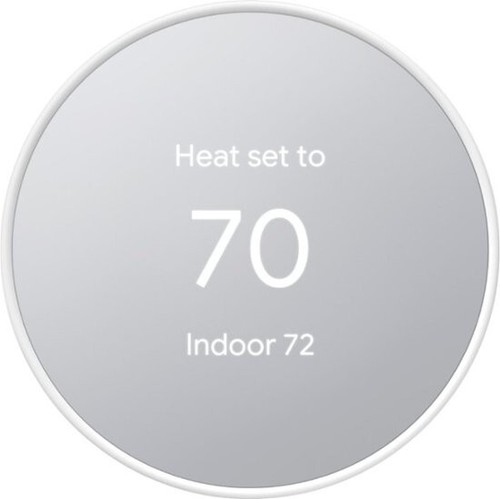 Google Nest Smart Programmable Wifi Thermostat Snow - Bild 1 von 3