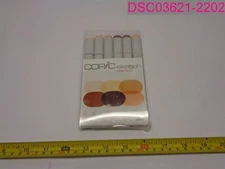 6 Pack COPIC Sketch Portrait Dual Tipped Refillable Alcohol Ink Markers
