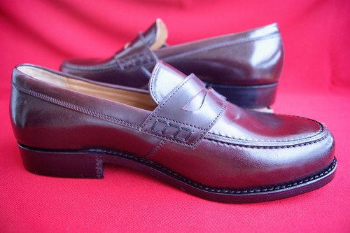 Heinrich Dinkelacker UK 6,5 Pferdeleder Shell Cordovan Janosh K oxblood NEU OVP - Picture 14 of 14