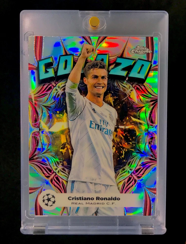 CRISTIANO RONALDO RARE CHROME REFRACTOR Silver Holo Insert - REAL MADRID - Image 2 of 4