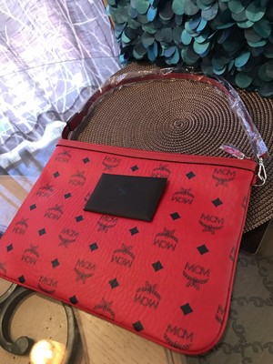 mcm red pouch