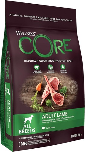 Natural Adult Lamb Dry Dog Food, 10kg - Grain-Free, Heart Healthy Nutrition - Picture 3 of 8