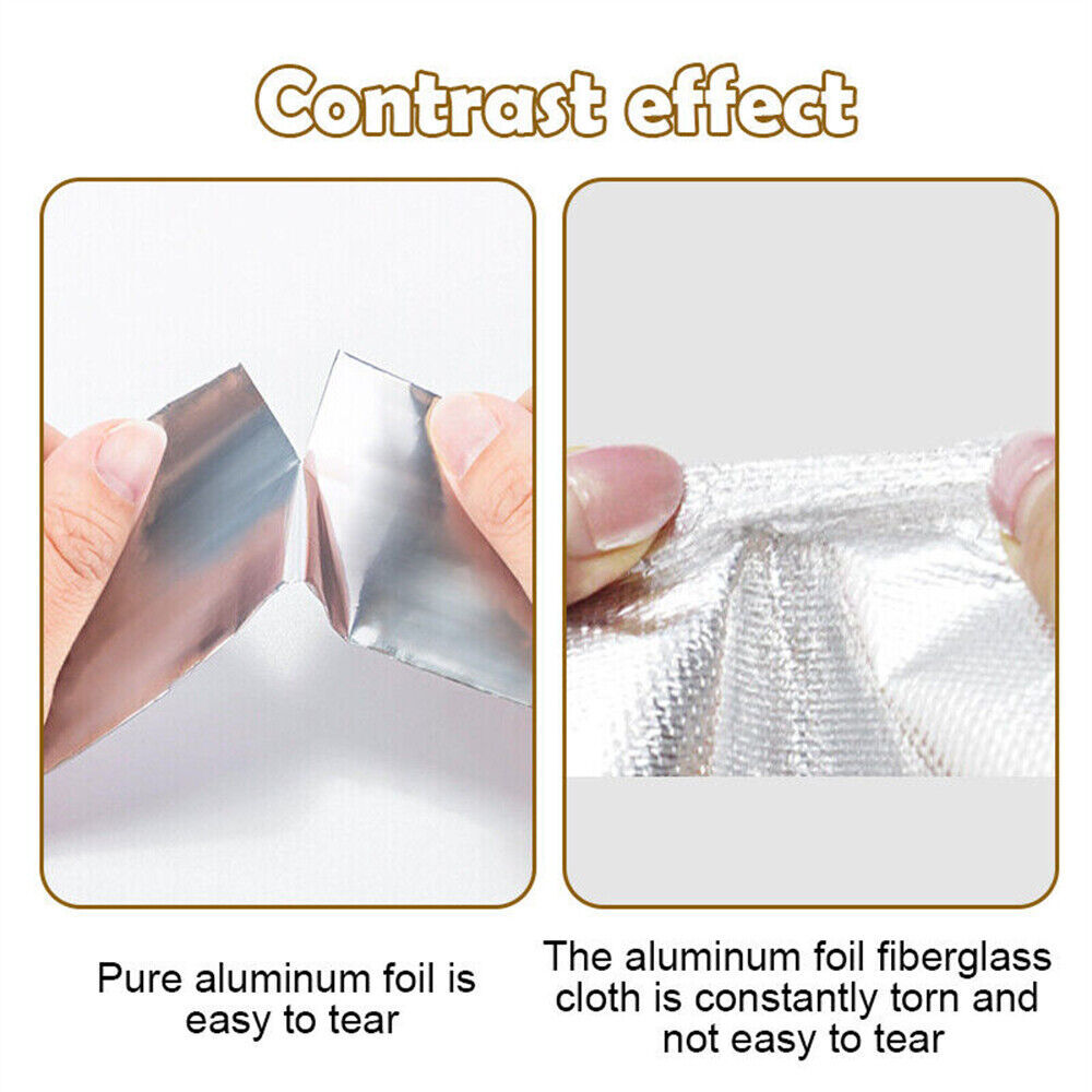 Selbstklebendes Aluminiumband 50mm X 50m - Hitzebeständig & Wasserdicht