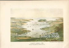 FALMOUTH HARBOUR  ART ILLUSTRATION PRINT