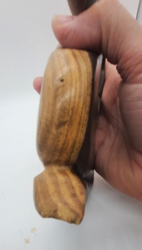 African Carved Wooden Ritual Statue Kissing Couple Figurine 7” - Picture 5 of 7