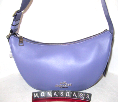 Coach New CT644 Pace Shoulder/Crossbody Bag Light Violet Smooth