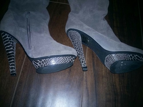 Bakers Knee High Suede Boots Sz 5.5 B Nice!! - Picture 3 of 7