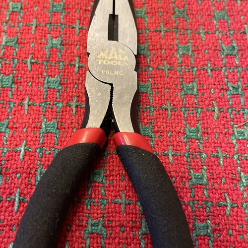 NEW MAC TOOLS P6LNC 6 1/2" LONG NOSE PLIERS W/CUTTER NOS - Picture 3 of 9