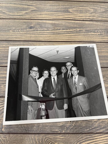 Vintage Black & White Photograph Of Businessmen In Suits
