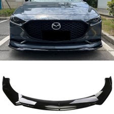 For Mazda 2 3 6 Universal Front Bumper Lip Spoiler Splitter Glossy Black For Mazda 2 3 6 Universal Front Bumper Lip Spoiler Splitter Glossy Black