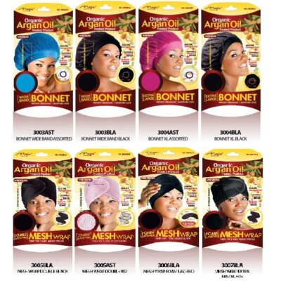 Magic Organic Argan Oil Treated Product Bonnet, Weaving Cap/ Net, Wig, Sleep Cap