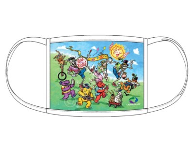 Liquid Blue Grateful Dead Face Mask Covering Join The Band New