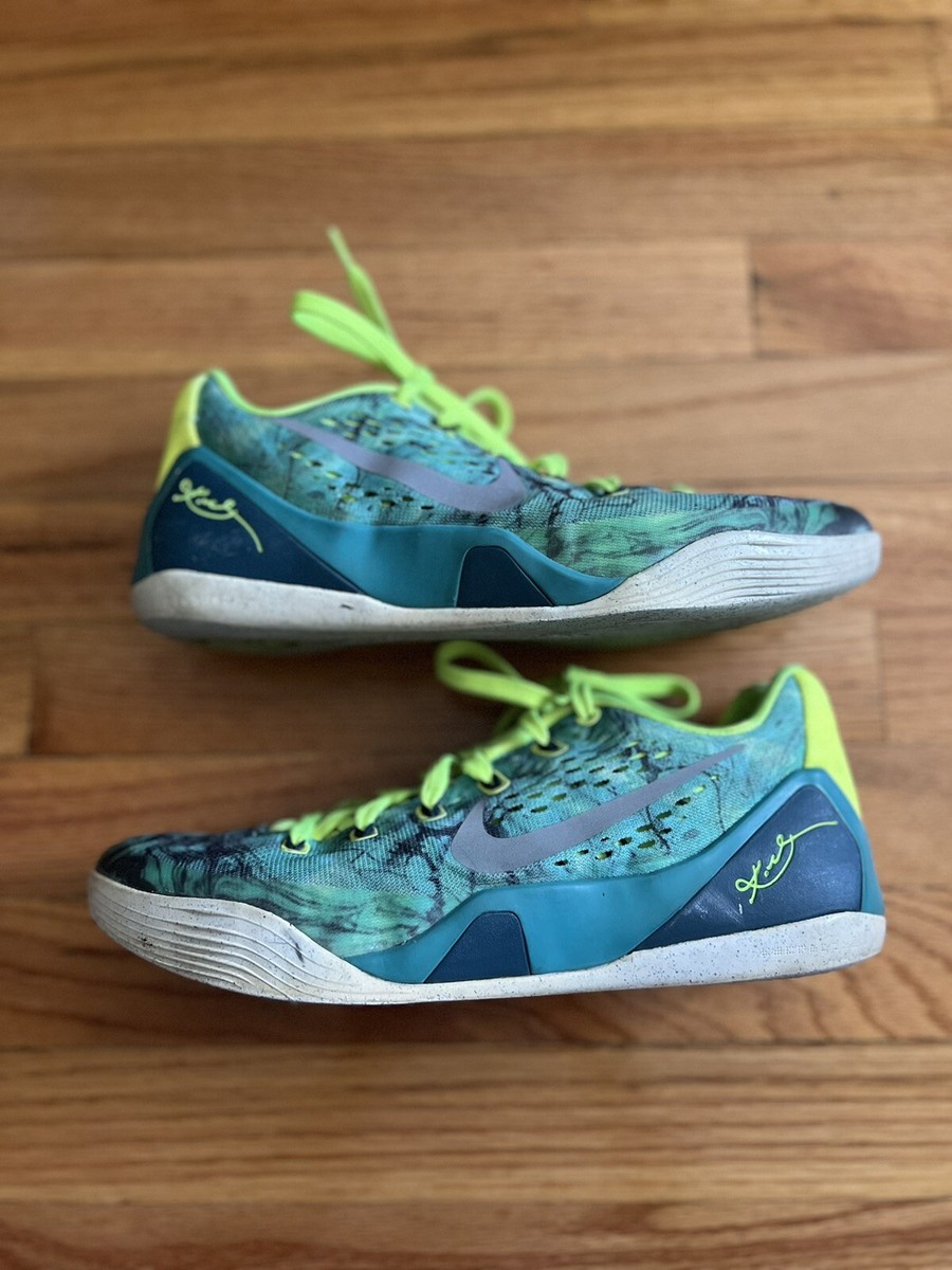 Nike Kobe 9 Low EM Easter Turbo Green Silver Volt IX Elite