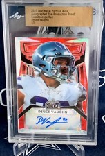 2023 Leaf RED Proof Dallas Cowboys DEUCE VAUGHN Autograph AUTO Rookie RC #D 1/1