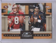 2008 Donruss Classics Combos Silver Holofoil #11 Steve Young John Elway /250