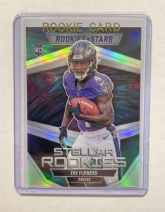 2023 Zay Flowers Rookies & Stars Stellar Rookies Silver Prizm Rookie Ravens RC