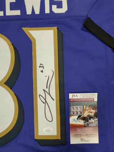 BALTIMORE RAVENS JAMAL LEWIS AUTOGRAPHED SIGNED JERSEY JSA COA - Picture 2 of 3