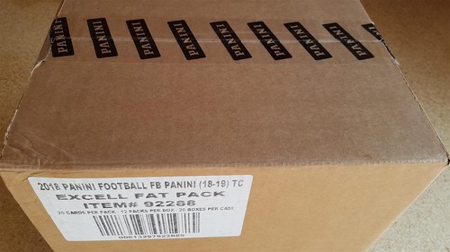 CASE 2018 Panini Football 12ct Fat Pack 20-Box Case - Picture 3 of 4