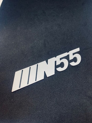 N55 Metal Badge for Trunk or Engine Cover ( Silver) - 第 1/2 張圖片
