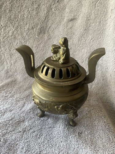 Vintage Japanese Incense Burner And Chinese Incense Burner With Dragon - Picture 18 of 18
