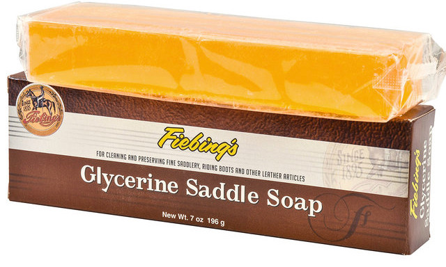Glycerine Saddle Soap Bar Fiebings 196g For Cleaning and Preserving Fine Saddlery
