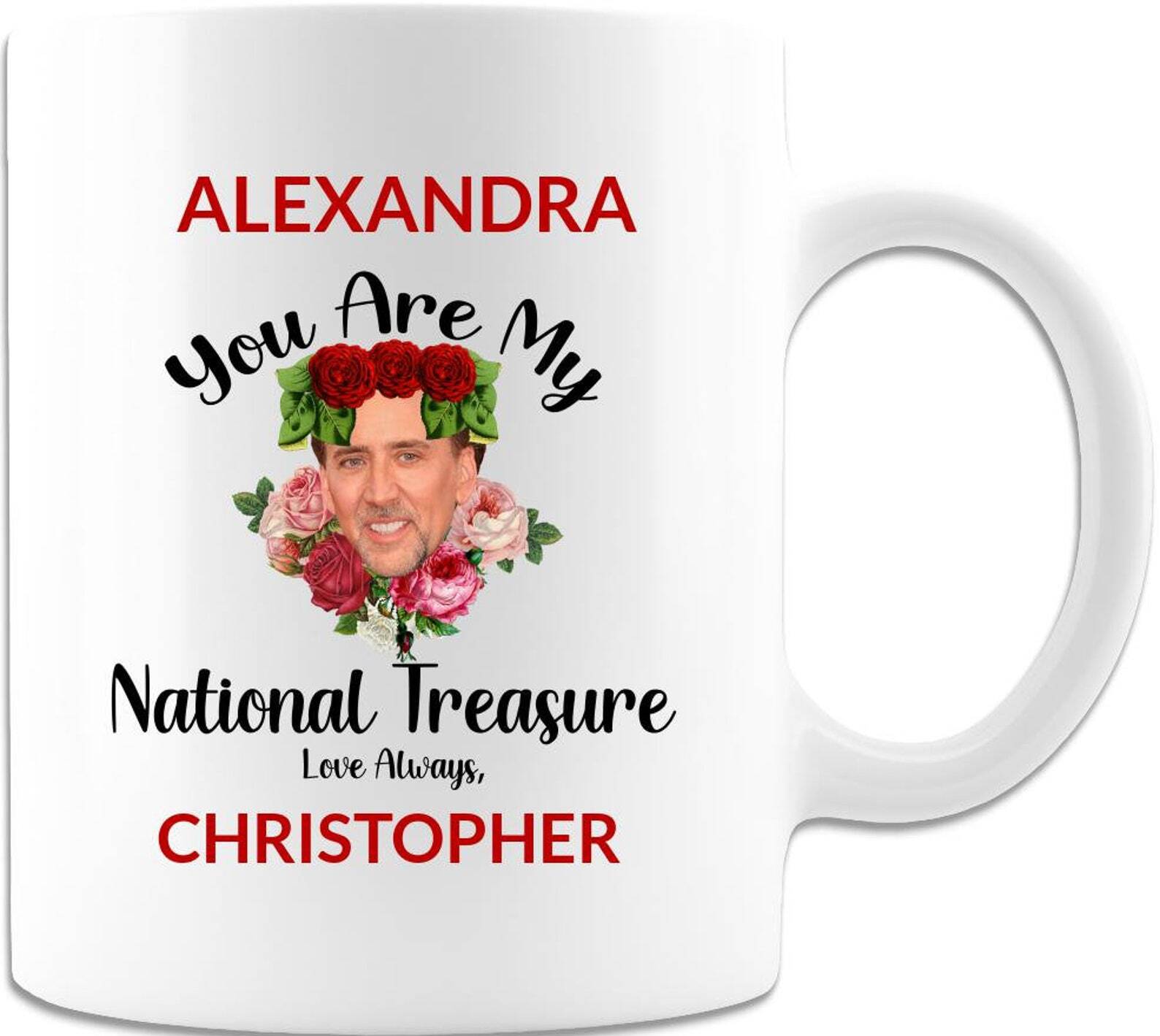 Personalized National Treasure Gift Mug Couple Gift For Boyfriend Girlfriend