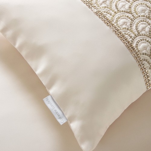 Catherine Lansfield Deco Sequin Luxury Duvet Cover Bedroom Collection Champagne - Picture 6 of 50