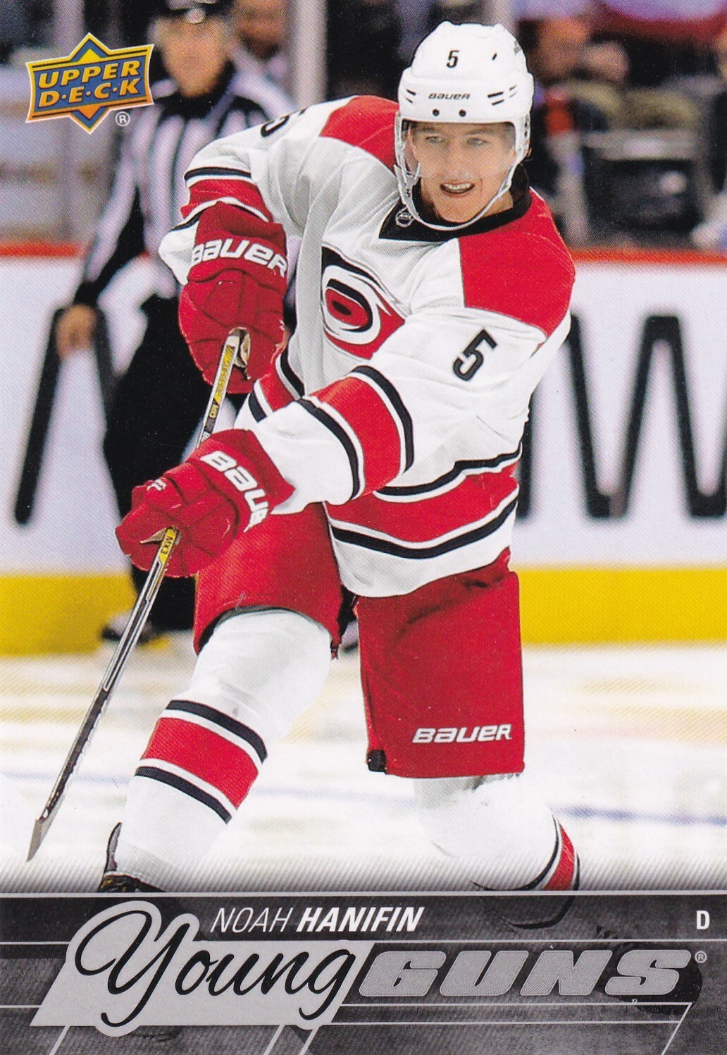 2015-16 Upper Deck Series 2 OVERSIZED Young Guns #499 Noah Hanifin - Carolina