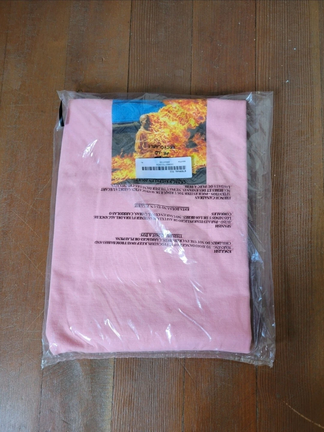 T shirt vintage Y2k Supreme Eternal corail brillant extra large SS17 rare stock mort