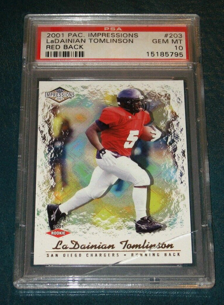 LaDainian Tomlinson Pacific Impressions #203 Hobby Red Backs