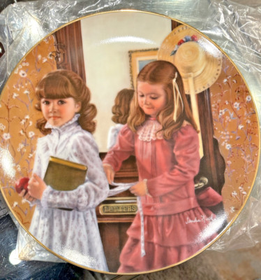 Vintage Sandra Kuck Art Reco Collection September School Days Decor Plate 1984