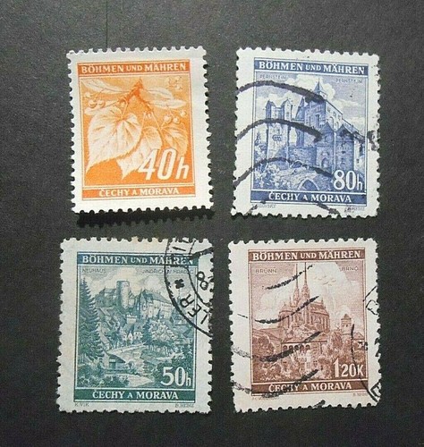 GERMANY Germany, 1939 BOHMEN & MORAVIA "Miscellaneous Subjects" 4V cpl Set MH/USMi.38/41