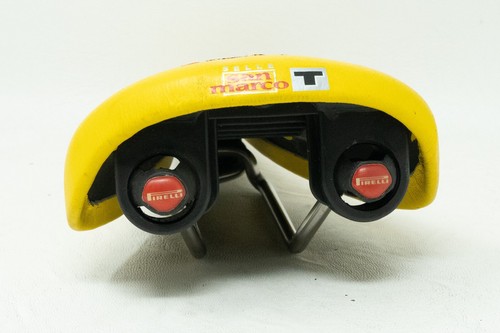NOS SAN MARCO BOSCHETTI SILIGARDI TITANIUM PIRELLI VINTAGE SADDLE SEAT ROAD BIKE - Picture 7 of 8
