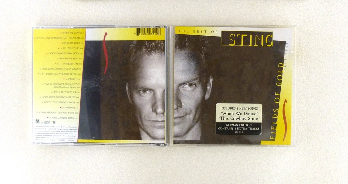 CD disc - Sting – Fields Of Gold (The Best Of Sting 1984
