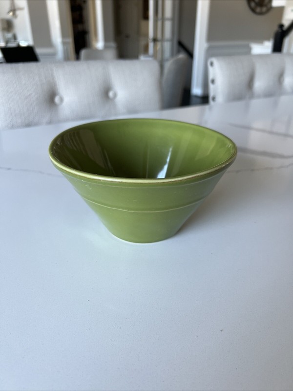 Euro Ceramica Portugal Bowl Green  6” Dia x 3.25” Stoneware Excellent Condition
