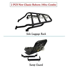 Royal Enfield Classic Reborn 350 "Luggage Rack & Sump Guard" Accessories Combo