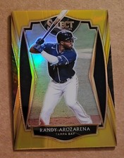 2021 Select #145 Randy Arozarena Premier Level Gold Prizm #/10 Rays SSP